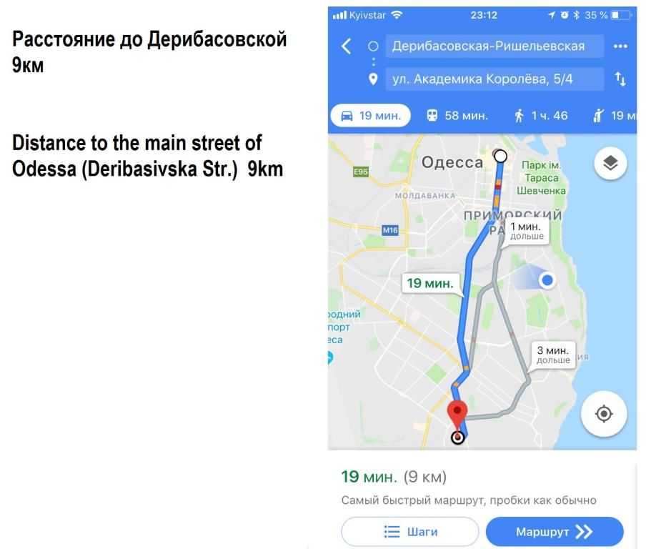 Апартаменты Двух-уровневая квартира для 4 человек Одесса Одесса